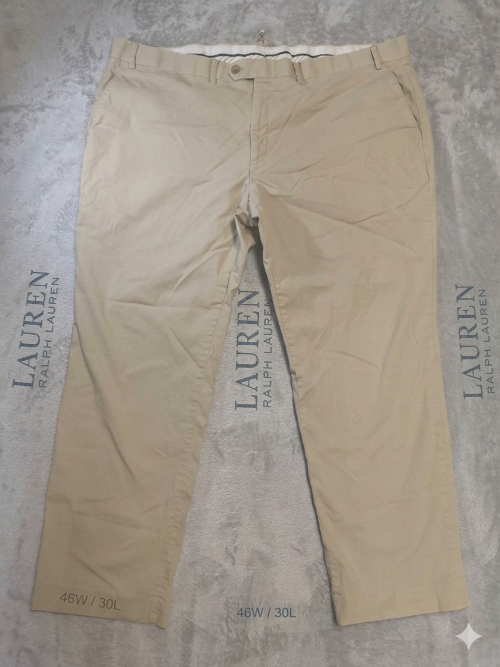 Ralph Lauren Men's Khaki/Tan Cotton Chino Pants